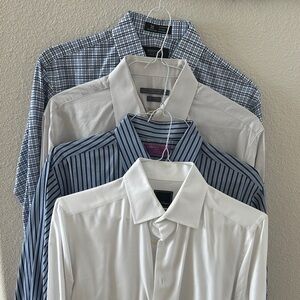 John Varvatos David Donohue Nordstrom’s Blue and White Dress Shirts